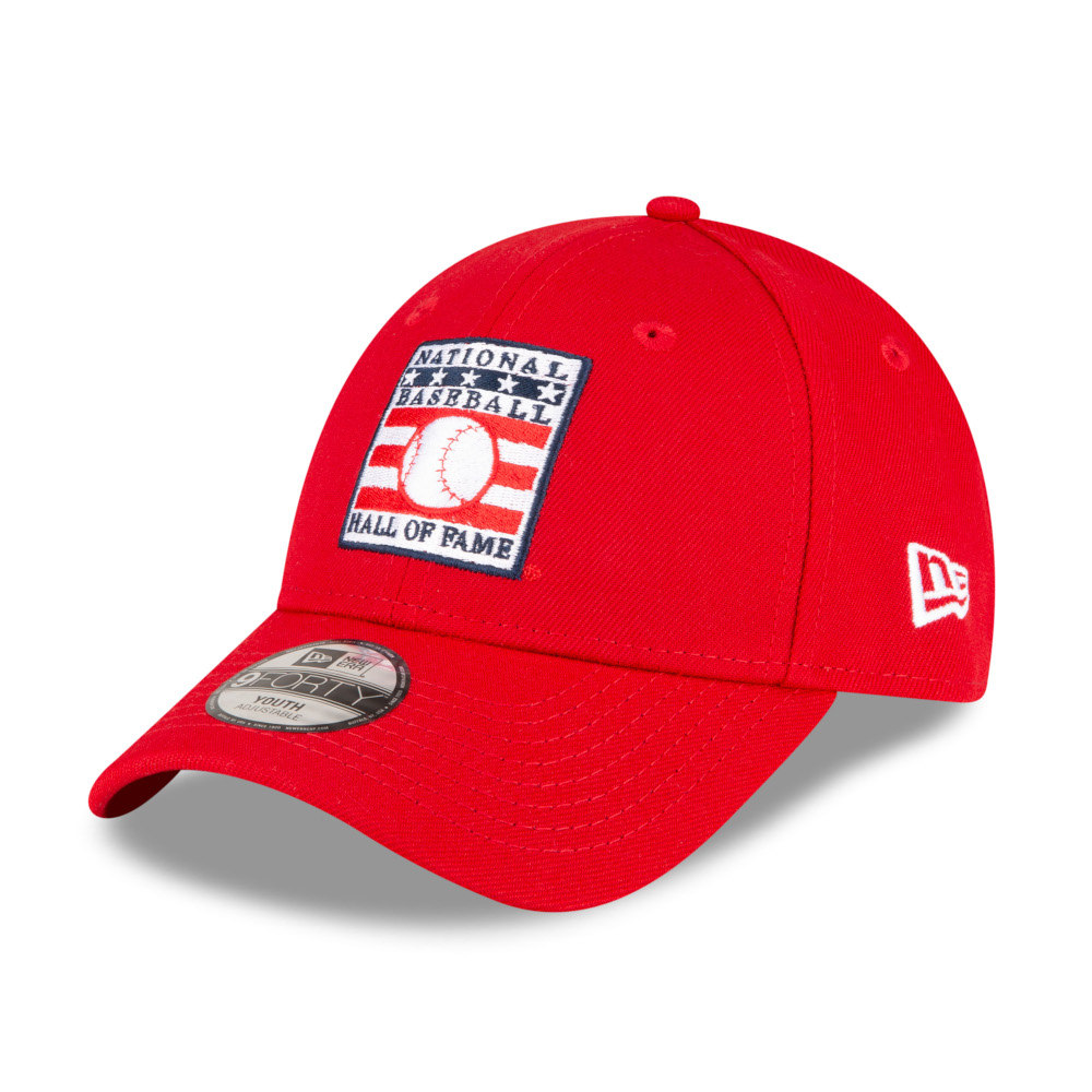 Youth New Era Baseball Hall of Fame Embroidered Logo Red 9FORTY Adjustable Cap Youth New Era Baseball Hall of Fame Embroidered Logo Red 9FORTY Adjustable Cap
