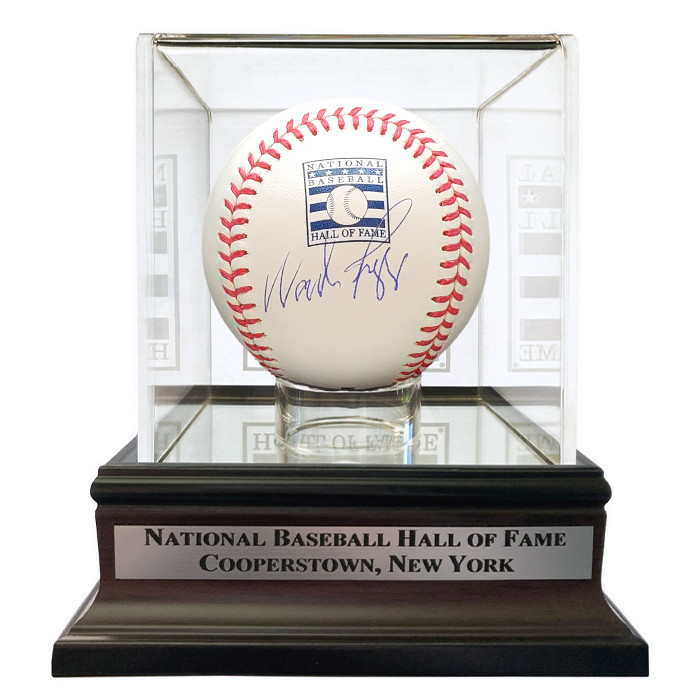 Wade Boggs Autographed Hall of Fame Logo Baseball with HOF Case (Beckett) Wade Boggs Autographed Hall of Fame Logo Baseball with HOF Case (Beckett)
