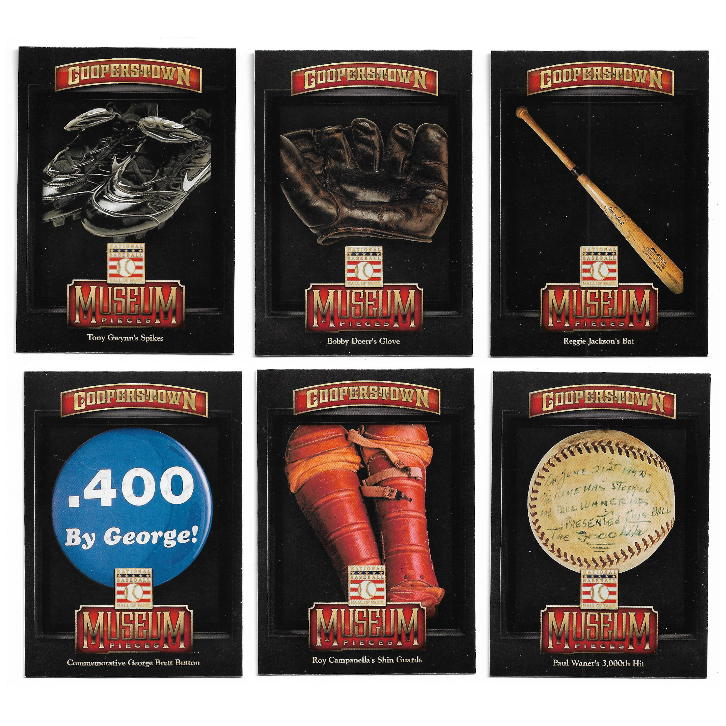 2013 Panini Cooperstown 15 Card Museum Pieces Insert Set