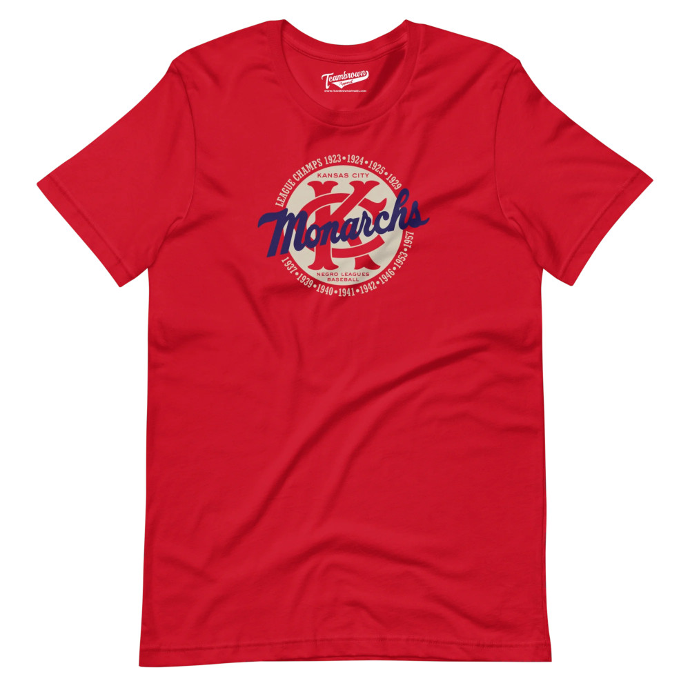 Unisex Teambrown Kansas City Monarchs 1920s thru 1950s League Champions Red T-Shirt