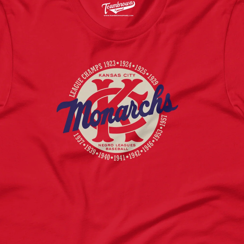 Unisex Teambrown Kansas City Monarchs 1920s thru 1950s League Champions Red T-Shirt
