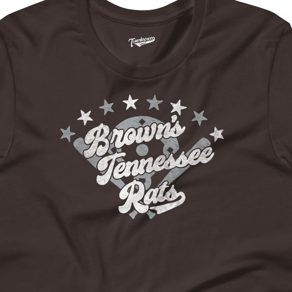 Unisex Teambrown Brown’s Tennessee Rats Team Brown T-Shirt Unisex Teambrown Brown’s Tennessee Rats Team Brown T-Shirt