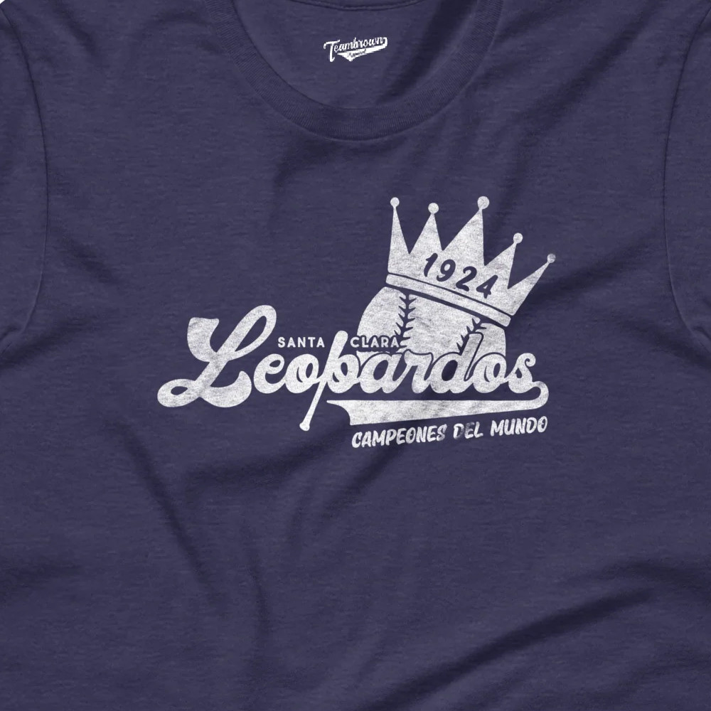 Unisex Teambrown Santa Clara Leopardos Team Heather Navy T-Shirt