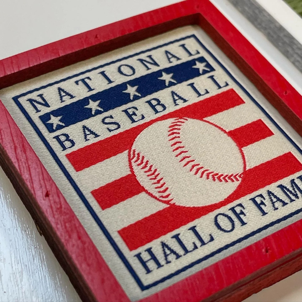 Johnny Bench 3D Signature Wood Jersey 19 x 18 Wall Sign (white)