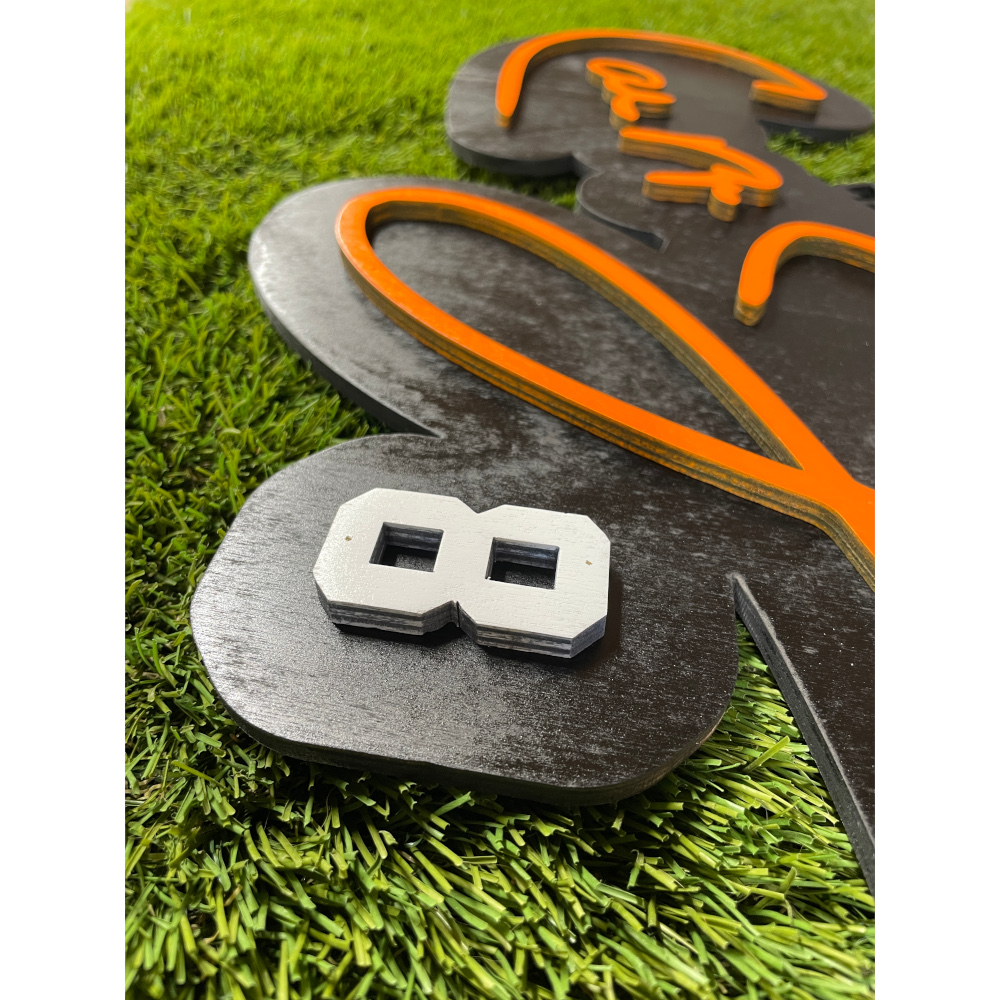 Cal Ripken Jr. 3D Signature Black 20 x 11 Wood Wall Sign with Number