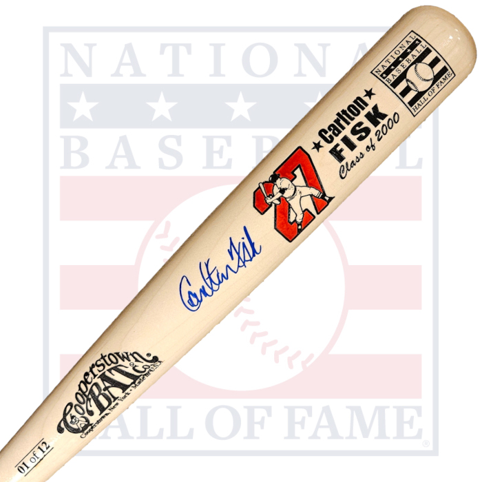 Carlton Fisk Autographed Hall of Fame 2000 Induction Bat Limited Edition of 12 (Fanatics)
