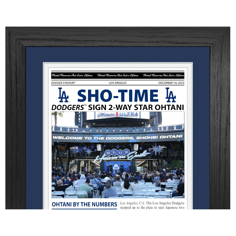 Highland Mint Shohei Ohtani Front Page News Commemorative 12 x 20 Bronze Coin Photo Mint