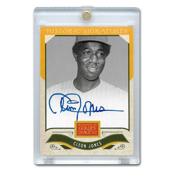 Cleon Jones Autographed Card 2012 Panini Golden Age Historic Signatures # CJ