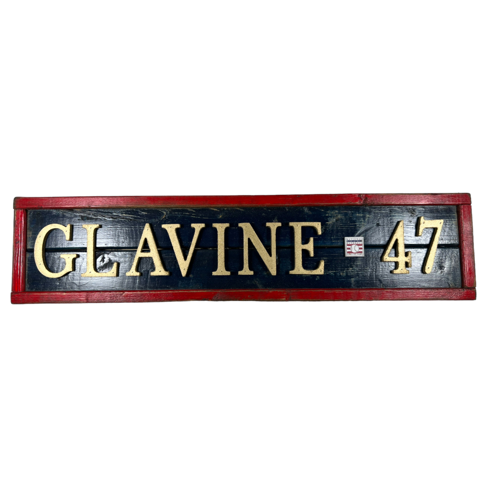 Tom Glavine Hall of Fame Distressed Wood 25 Inch Classic Name & Number Framed Sign Tom Glavine Hall of Fame Distressed Wood 25 Inch Classic Name & Number Framed Sign