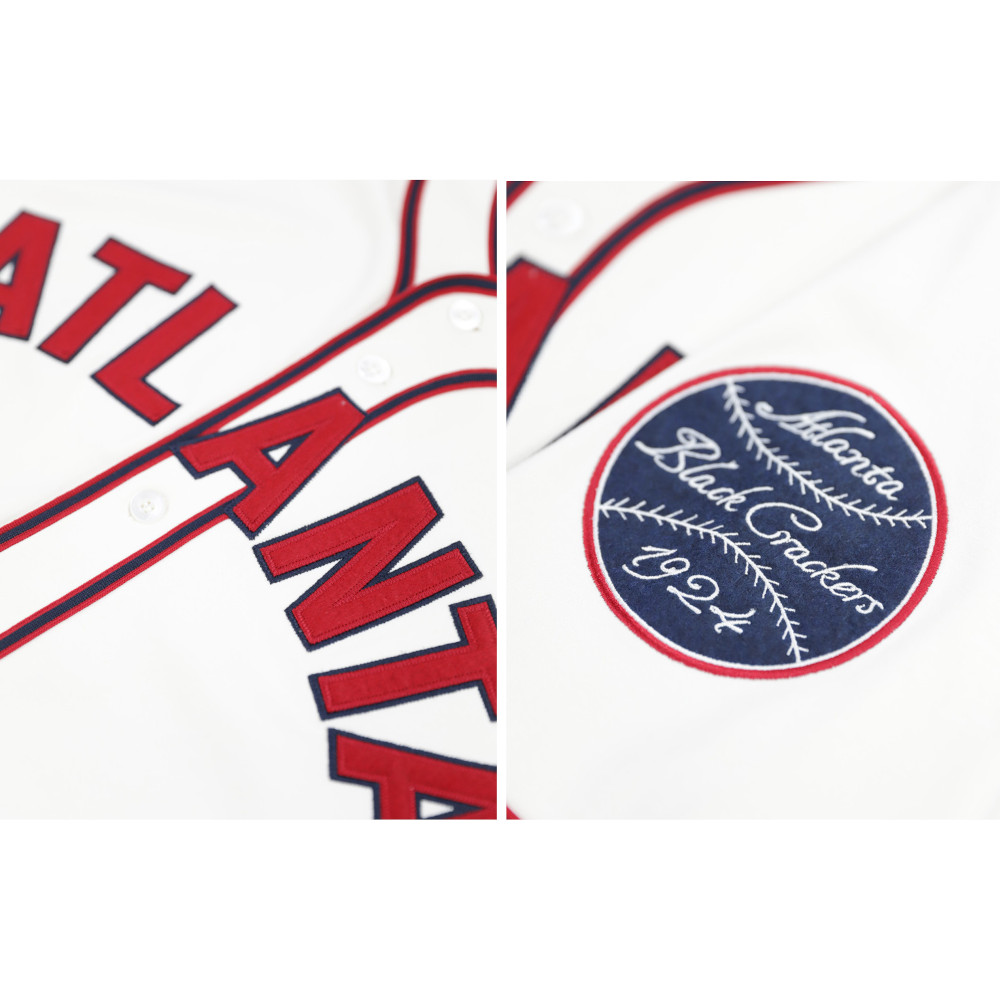 Men’s Atlanta Black Crackers Replica Ivory Heritage Jersey