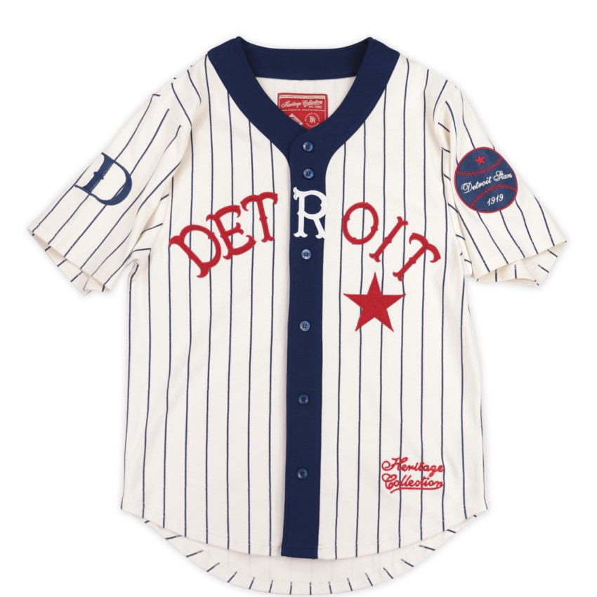 Men’s Detroit Stars Replica Pinstripe Heritage Jersey