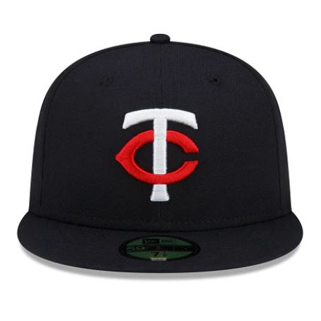 Men's New Era Minnesota Twins Navy On-Field 59FIFTY Fitted Cap Men's New Era Minnesota Twins Navy On-Field 59FIFTY Fitted Cap
