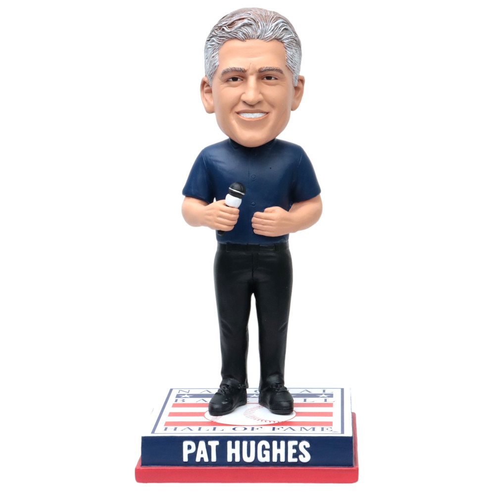 Pat Hughes 2023 Ford C. Frick Award Baseball Hall of Fame Bobblehead Pat Hughes 2023 Ford C. Frick Award Baseball Hall of Fame Bobblehead