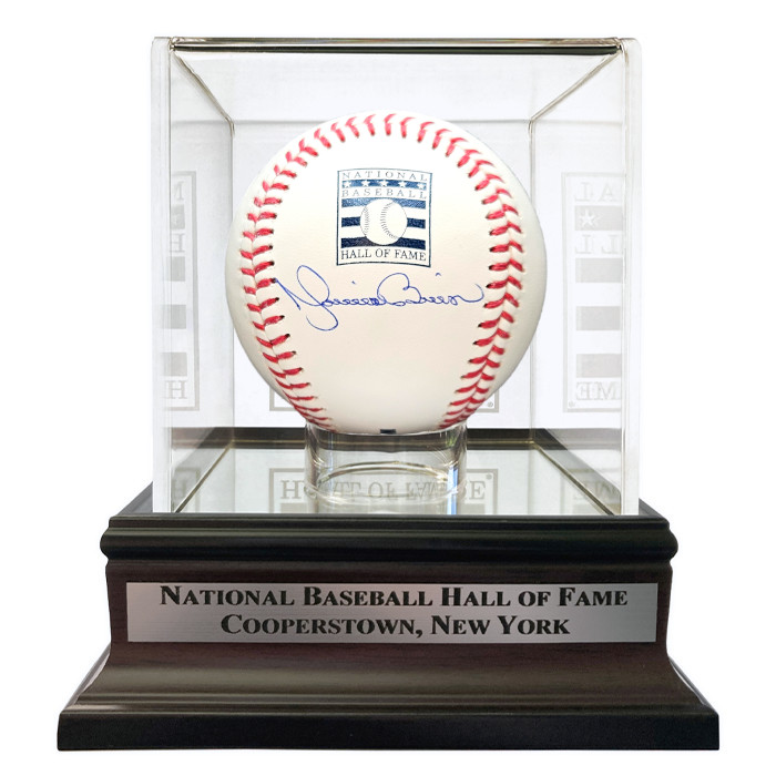 Mariano Rivera Autographed Hall of Fame Logo Baseball with HOF Case (Beckett)