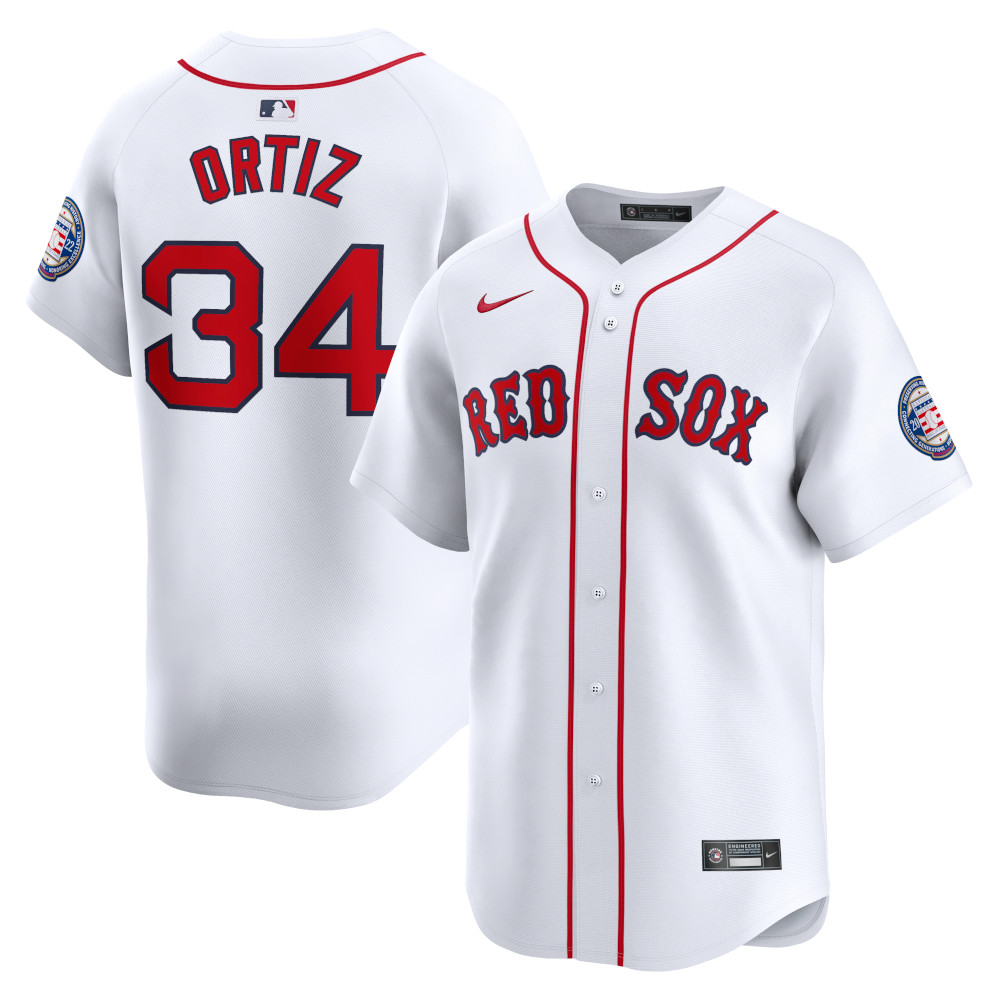 Men’s Nike David Ortiz Vapor Premier Limited Boston Red Sox Home Replica Jersey