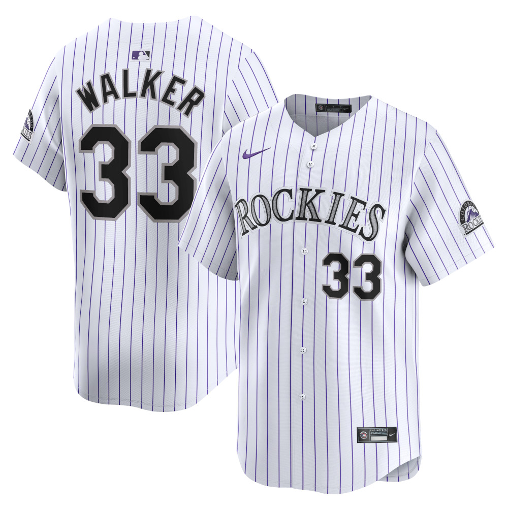 Men’s Nike Larry Walker Vapor Premier Limited Colorado Rockies Home Replica Jersey