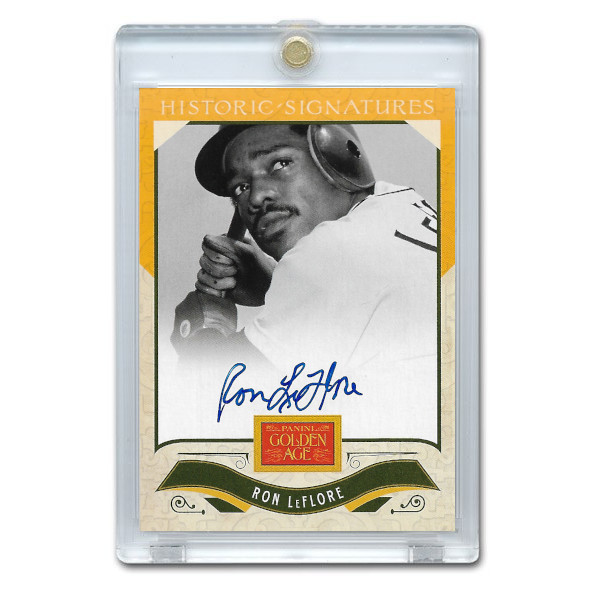 Ron Leflore Autographed Card 2013 Panini Golden Age Historic Signatures # RL