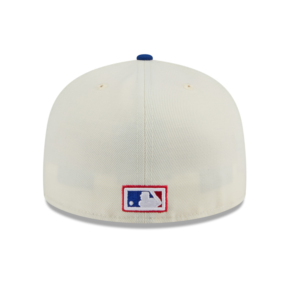 Men’s New Era Chicago Cubs Cooperstown Collection Chrome White and Royal 59FIFTY Fitted Cap