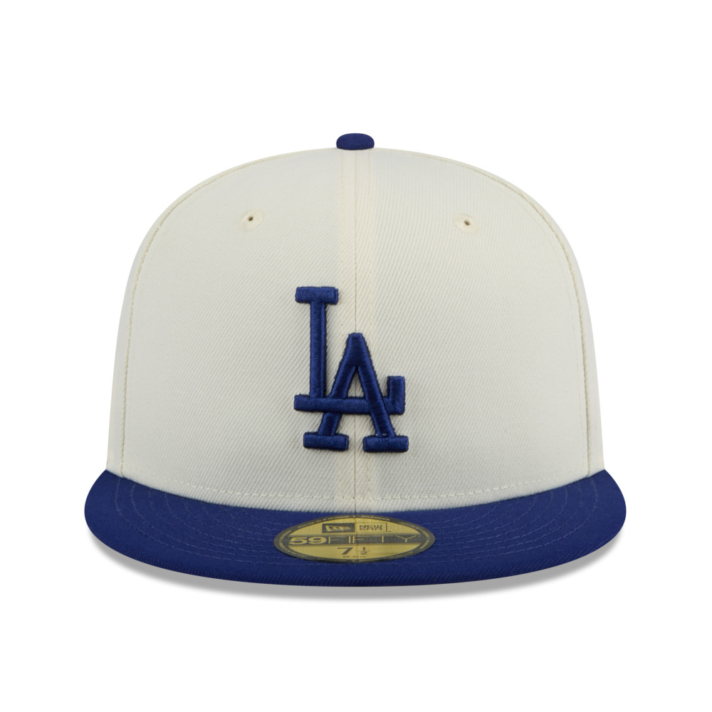 Men’s New Era Los Angeles Dodgers Chrome White and Royal 59FIFTY Fitted Cap Men’s New Era Los Angeles Dodgers Chrome White and Royal 59FIFTY Fitted Cap