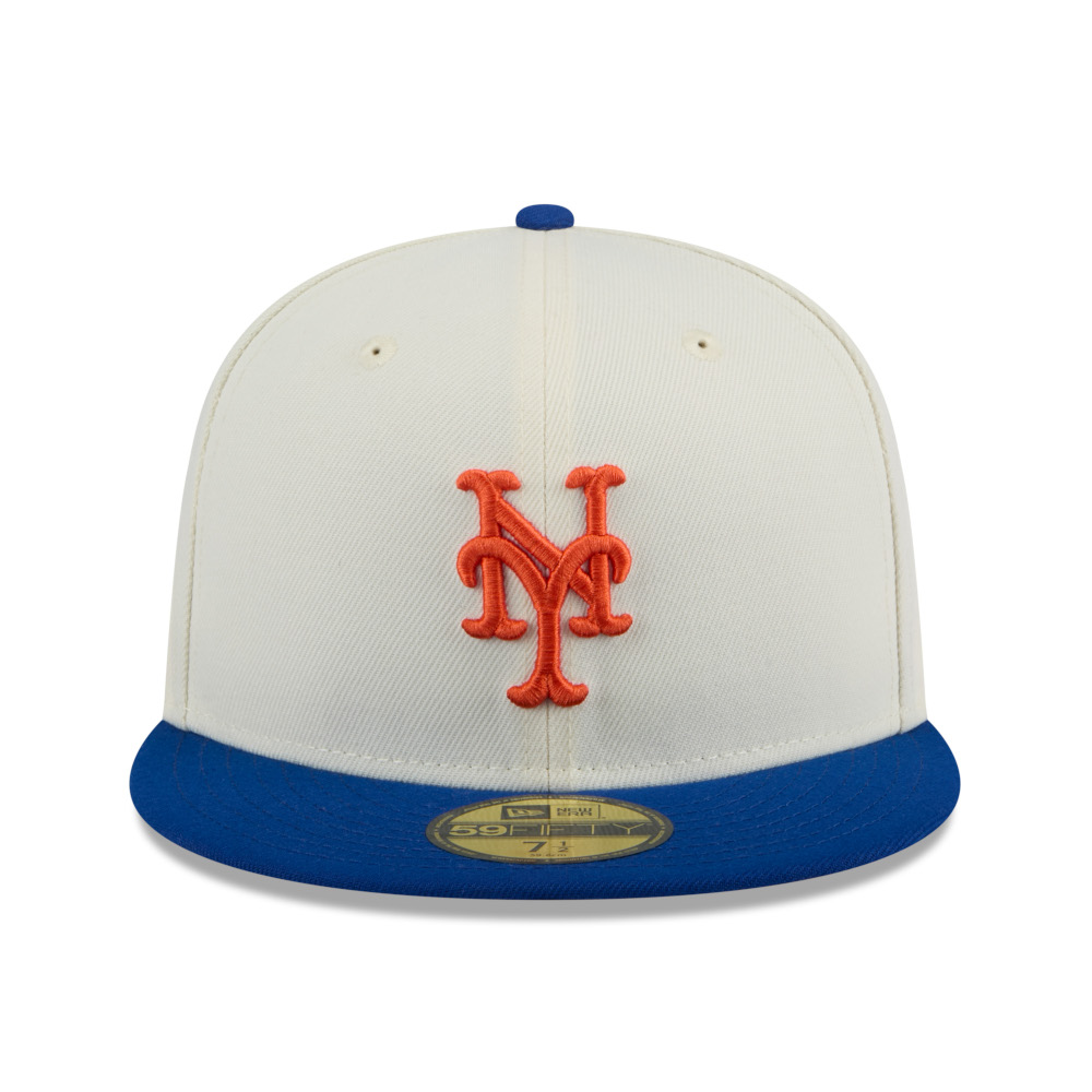 Men’s New Era New York Mets Chrome White and Royal 59FIFTY Fitted Cap
