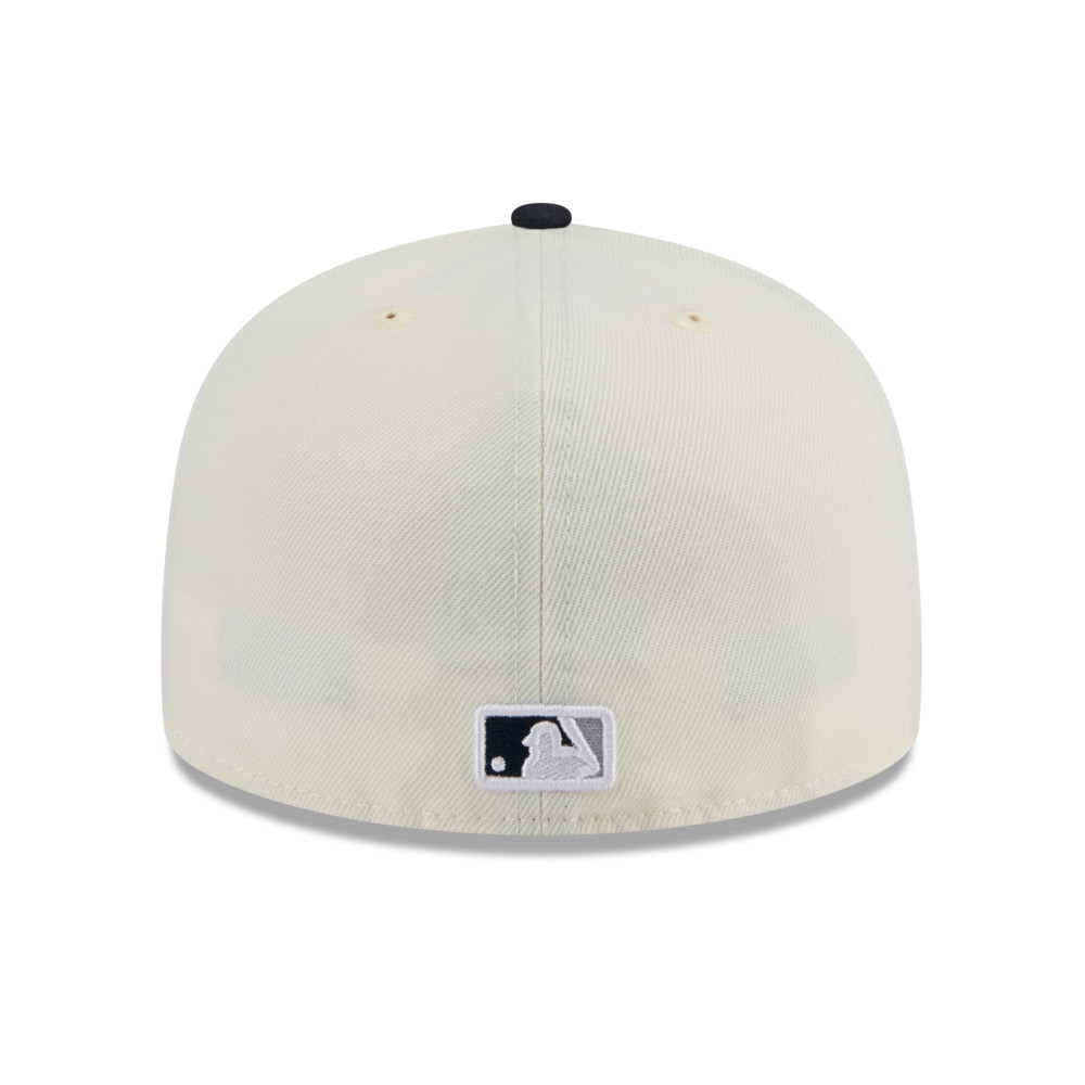 Men’s New Era New York Yankees Chrome White and Navy 59FIFTY Fitted Cap
