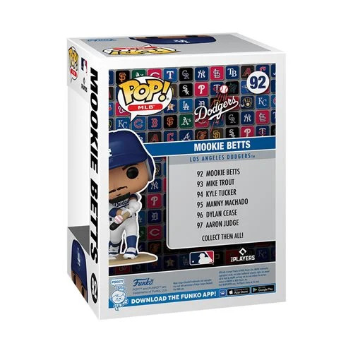 Mookie Betts Los Angeles Dodgers Funko Pop! Vinyl Figure # 92