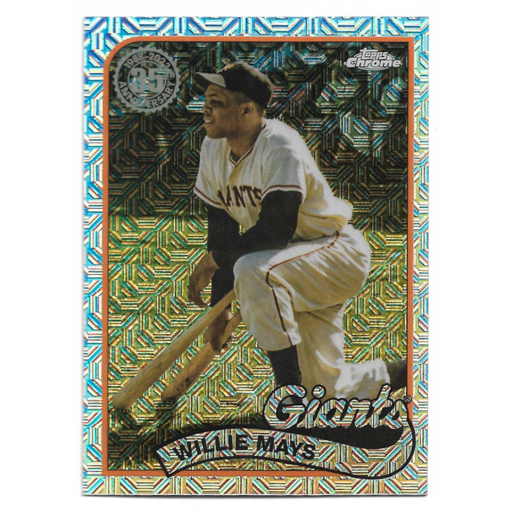 Willie Mays 2024 Topps Series 1 35th 1989 Silver Pack Chrome # 76