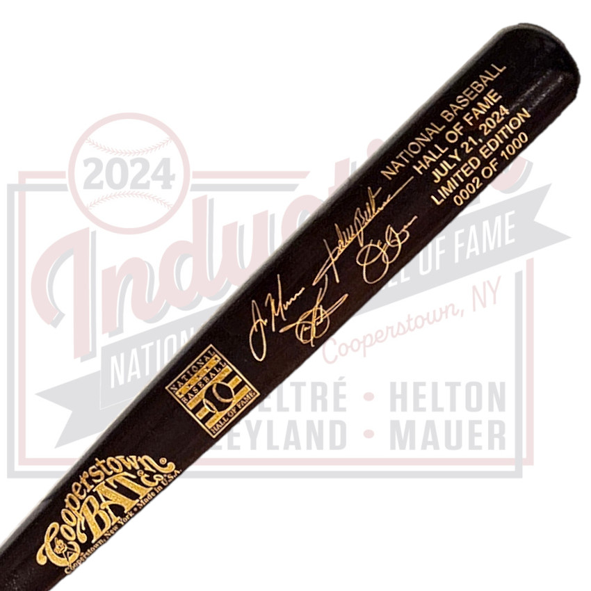 Cooperstown Bat Co. バット サイン入り 2022年 Baseball Hall of Fame 2024 Induction Limited Edition Full