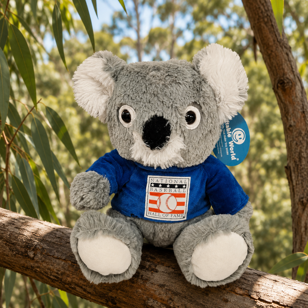 Baseball Hall of Fame 13" Plush Koala with Blue HOF T-Shirt