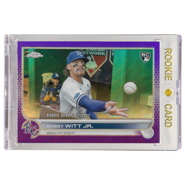 Bobby Witt Jr. Kansas City Royals 2022 Topps Chrome Update Purple Refractor # USC176 Rookie Card