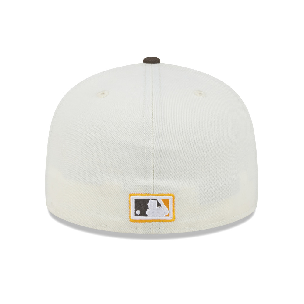 Men’s New Era San Diego Padres Chrome White and Brown 59FIFTY Fitted Cap