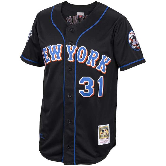 Men’s Mitchell & Ness Mike Piazza Authentic 2000 New York Mets Black Jersey