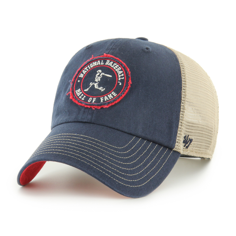 Men’s ’47 Baseball Hall of Fame Batter Navy and Vintage Khaki Snapback Adjustable Cap