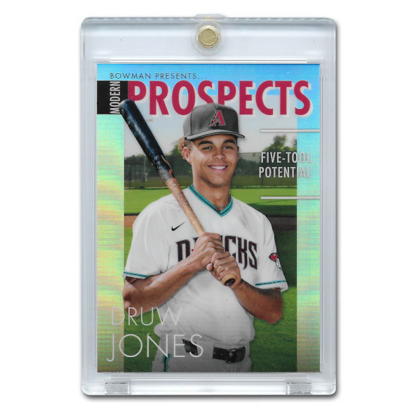 Druw Jones 2023 Bowman Modern Prospects # 3 Pre-Rookie Card