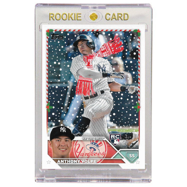 Anthony Volpe New York Yankees 2023 Topps Holiday # H129 SP-Variation Rookie Card