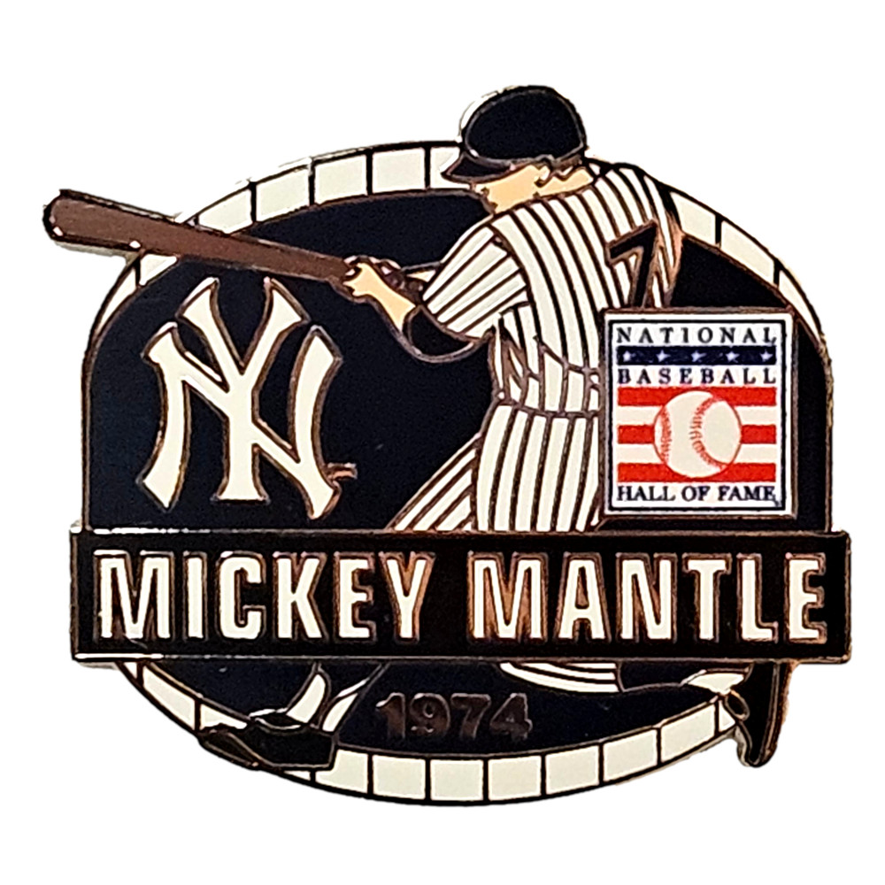 Mickey Mantle New York Yankees Hall of Fame Class of 1974 Collector’s Pin