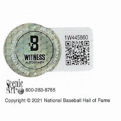 John Smoltz Autographed Hall of Fame Plaque Postcard (Beckett) John Smoltz Autographed Hall of Fame Plaque Postcard (Beckett)