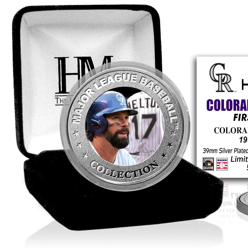 Todd Helton Colorado Rockies Hall of Fame Silver Photo Coin Todd Helton Colorado Rockies Hall of Fame Silver Photo Coin