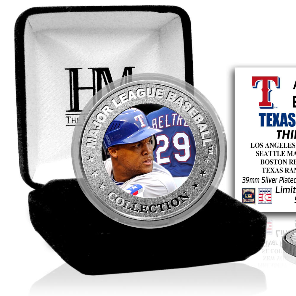 Adrian Beltré Texas Rangers Hall of Fame Silver Photo Coin Adrian Beltré Texas Rangers Hall of Fame Silver Photo Coin