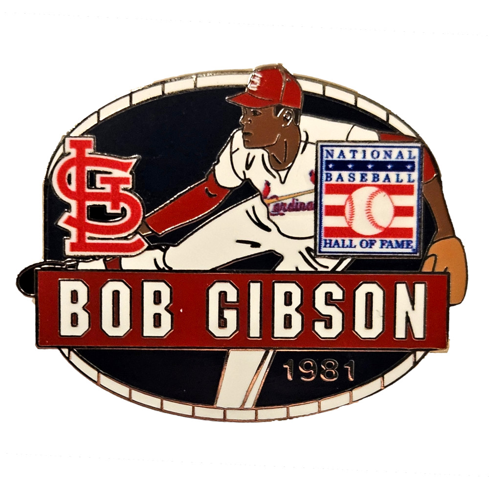 Bob Gibson St. Louis Cardinals Hall of Fame Class of 1981 Collector’s Pin Bob Gibson St. Louis Cardinals Hall of Fame Class of 1981 Collector’s Pin