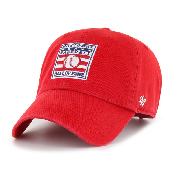 Youth '47 Brand Baseball Hall of Fame Logo Red Clean Up Adjustable Cap