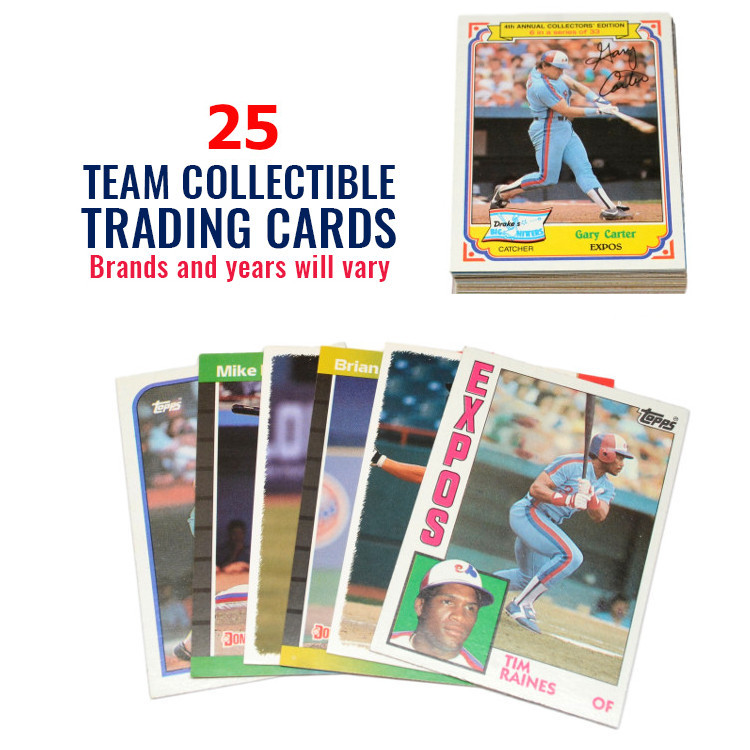 Montreal Expos 25 Card Team Baseball Card Lot
