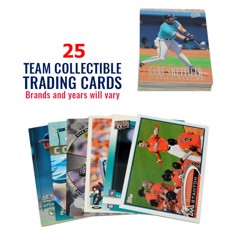 Miami Marlins 25 Card Team Baseball Card Lot