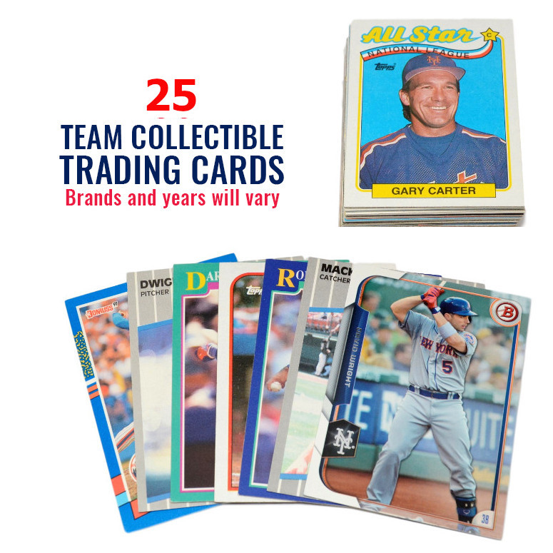 New York Mets 25 Card Team Baseball Card Lot