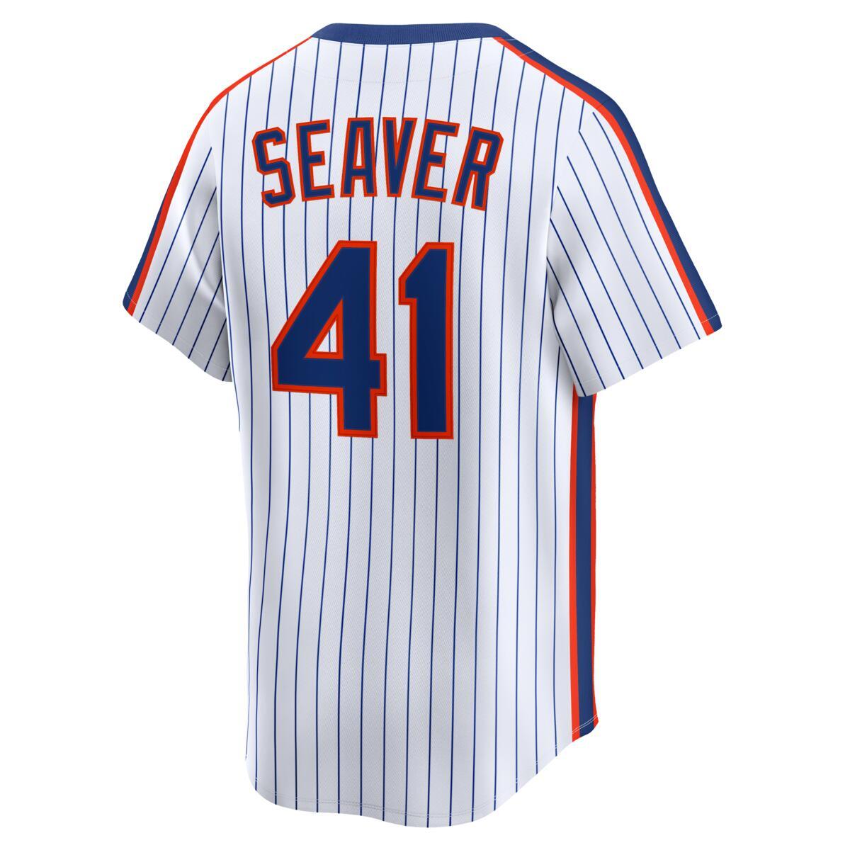 Men’s Tom Seaver Nike Vapor Premier Limited New York Mets Home Replica Jersey