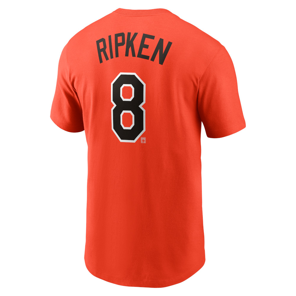 Men’s Nike Cal Ripken Jr. Baltimore Orioles Cooperstown Collection Name & Number Orange T-Shirt (2025) Men’s Nike Cal Ripken Jr. Baltimore Orioles Cooperstown Collection Name & Number Orange T-Shirt (2025)
