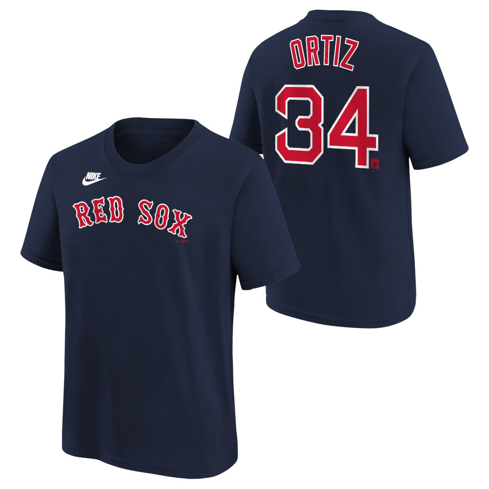 Youth Nike David Ortiz Boston Red Sox Navy Name & Number T-Shirt Youth Nike David Ortiz Boston Red Sox Navy Name & Number T-Shirt