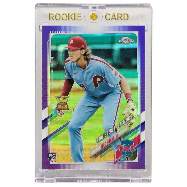 Alec Bohm Philadelphia Phillies 2021 Topps Chrome Update Purple Refractor # USC17 Rookie Card