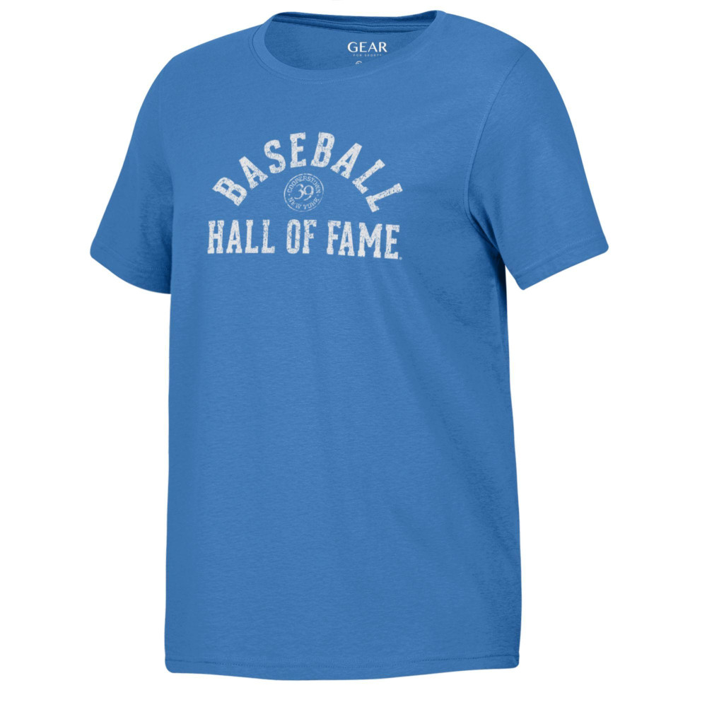 Women’s Baseball Hall of Fame Periwinkle 1939 Seal Crewneck T-Shirt