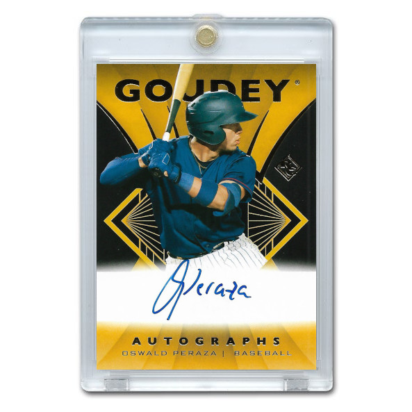 Oswald Peraza Autographed Card 2023 Upper Deck Goodwin # GA-OP Oswald Peraza Autographed Card 2023 Upper Deck Goodwin # GA-OP